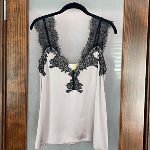 Cami NYC lavender silk lace camisole sz XS